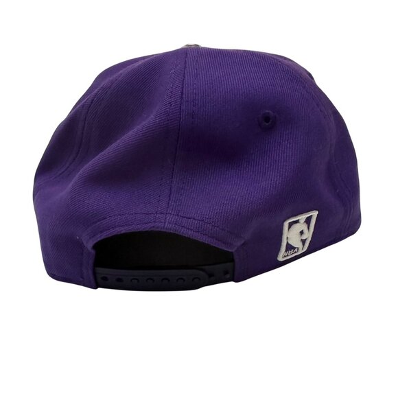 Los Angeles Lakers New Era 9FIFTY Purple One Size Ball Cap Hat Flat Bill SnapBac - Picture 4 of 10